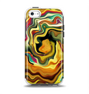 The Swirly Abstract Golden Surface Apple iPhone 5c Otterbox Symmetry Case Skin Set