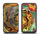 The Swirly Abstract Golden Surface Apple iPhone 6/6s LifeProof Fre Case Skin Set