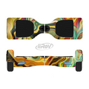 The Swirly Abstract Golden Surface Full-Body Skin Set for the Smart Drifting SuperCharged iiRov HoverBoard