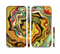 The Swirly Abstract Golden Surface Sectioned Skin Series for the Apple iPhone 6
