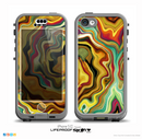 The Swirly Abstract Golden Surface Skin for the iPhone 5c nüüd LifeProof Case