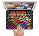 The Swirly Color Change Lines Skin Set for the Apple MacBook Pro 15" with Retina Display