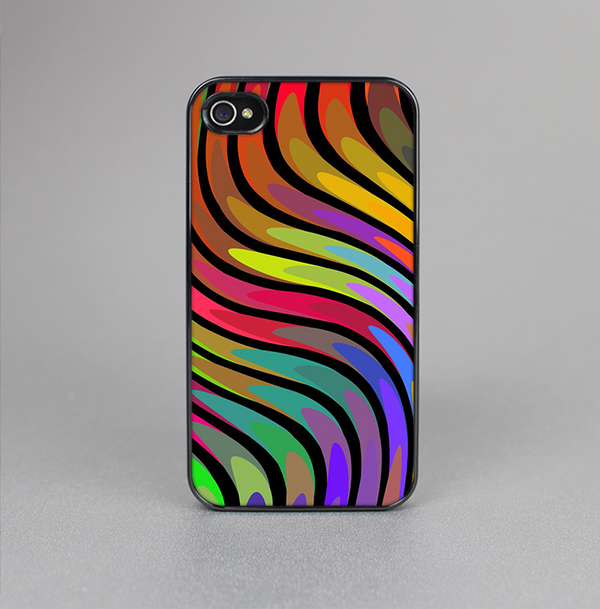 The Swirly Color Change Lines Skin-Sert for the Apple iPhone 4-4s Skin-Sert Case