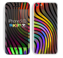The Swirly Color Change Lines Skin for the Apple iPhone 5c