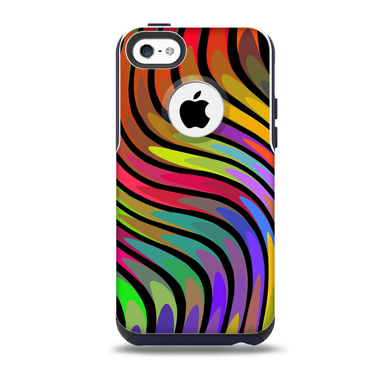 The Swirly Color Change Lines Skin for the iPhone 5c OtterBox Commuter – DesignSkinz The Swirly Color Change Lines Skin for the iPhone 5c OtterBox Commuter – DesignSkinz