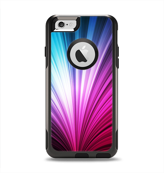 The Swirly HD Pink & Blue Lines Apple iPhone 6 Otterbox Commuter Case Skin Set