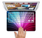 The Swirly HD Pink & Blue Lines Skin Set for the Apple MacBook Pro 15" with Retina Display