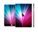 The Swirly HD Pink & Blue Lines Full Body Skin Set for the Apple iPad Mini 3