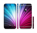 The Swirly HD Pink & Blue Lines Sectioned Skin Series for the Apple iPhone 6s Plus