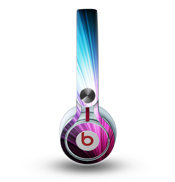 The Swirly HD Pink & Blue Lines Skin for the Beats by Dre Mixr Headphones