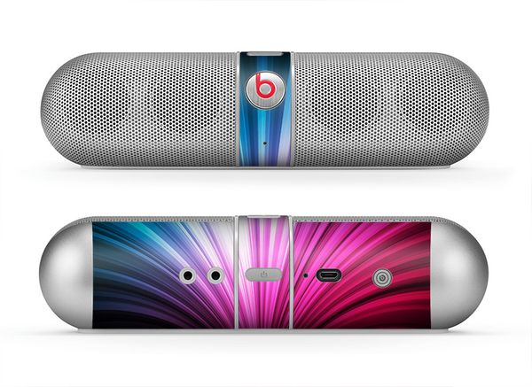 The Swirly HD Pink & Blue Lines Skin for the Beats by Dre Pill Bluetooth Speaker