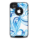 The Swirly Vector Water-Splash Pattern Skin for the iPhone 4-4s OtterBox Commuter Case