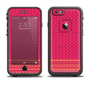 The Tall Pink & Orange Vintage Pattern Apple iPhone 6 LifeProof Fre Case Skin Set