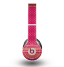 The Tall Pink & Orange Vintage Pattern Skin for the Beats by Dre Original Solo-Solo HD Headphones