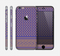 The Tall Purple & Orange Floral Vector Pattern Skin for the Apple iPhone 6