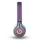 The Tall Purple & Orange Floral Vector Pattern Skin for the Beats by Dre Mixr Headphones
