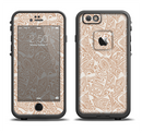The Tan Abstract Vector Pattern Apple iPhone 6/6s LifeProof Fre Case Skin Set