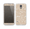 The Tan Abstract Vector Pattern Skin For the Samsung Galaxy S5