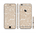 The Tan Abstract Vector Pattern Sectioned Skin Series for the Apple iPhone 6s Plus