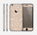 The Tan Abstract Vector Pattern Skin for the Apple iPhone 6