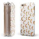 The Tan All Over Hemisphere Pattern iPhone 6/6s or 6/6s Plus 2-Piece Hybrid INK-Fuzed Case