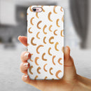 The Tan All Over Hemisphere Pattern iPhone 6/6s or 6/6s Plus 2-Piece Hybrid INK-Fuzed Case