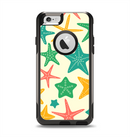 The Tan And Colorful Vector StarFish Apple iPhone 6 Otterbox Commuter Case Skin Set