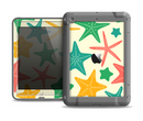 The Tan And Colorful Vector StarFish Apple iPad Air LifeProof Fre Case Skin Set