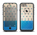 The Tan & Blue Polka Dotted Pattern Apple iPhone 6/6s LifeProof Fre Case Skin Set