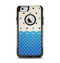 The Tan & Blue Polka Dotted Pattern Apple iPhone 6 Otterbox Commuter Case Skin Set