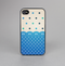 The Tan & Blue Polka Dotted Pattern Skin-Sert for the Apple iPhone 4-4s Skin-Sert Case