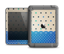 The Tan & Blue Polka Dotted Pattern Apple iPad Air LifeProof Fre Case Skin Set