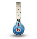 The Tan & Blue Polka Dotted Pattern Skin for the Beats by Dre Mixr Headphones