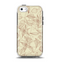 The Tan & Brown Floral Laced Pattern Apple iPhone 5c Otterbox Symmetry Case Skin Set