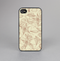 The Tan & Brown Floral Laced Pattern Skin-Sert for the Apple iPhone 4-4s Skin-Sert Case