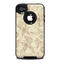 The Tan & Brown Floral Laced Pattern Skin for the iPhone 4-4s OtterBox Commuter Case