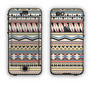 The Tan & Color Aztec Pattern V32 Apple iPhone 6 LifeProof Nuud Case Skin Set