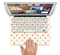 The Tan & Colored Laced Polka dots Skin Set for the Apple MacBook Pro 15" with Retina Display