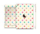 The Tan & Colored Laced Polka dots Full Body Skin Set for the Apple iPad Mini 3