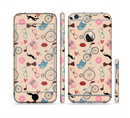 The Tan Colorful Hipster Icons Sectioned Skin Series for the Apple iPhone 6/6s Plus