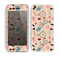 The Tan Colorful Hipster Icons Skin for the Apple iPhone 5c