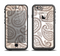 The Tan Highlighted Paisley Pattern Apple iPhone 6 LifeProof Fre Case Skin Set