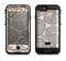 The Tan Highlighted Paisley Pattern Apple iPhone 6/6s LifeProof Fre POWER Case Skin Set