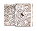 The Tan Highlighted Paisley Pattern Full Body Skin Set for the Apple iPad Mini 3