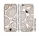 The Tan Highlighted Paisley Pattern Sectioned Skin Series for the Apple iPhone 6s Plus
