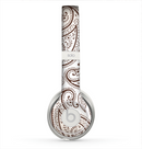 The Tan Highlighted Paisley Pattern Skin for the Beats by Dre Solo 2 Headphones