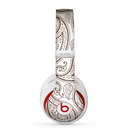 The Tan Highlighted Paisley Pattern Skin for the Beats by Dre Studio (2013+ Version) Headphones