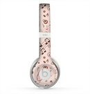 The Tan Music Note Pattern Skin for the Beats by Dre Solo 2 Headphones