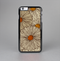 The Tan & Orange Tipped Flowers Pattern Skin-Sert for the Apple iPhone 6 Plus Skin-Sert Case