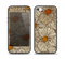 The Tan & Orange Tipped Flowers Pattern Skin Set for the iPhone 5-5s Skech Glow Case